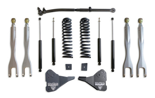 Maxtrac 2.5" Coil Spring Leveling Kit w/ Max Trac Shocks w/4-Links (2023 - 2025 F250 / F350 4WD) K944325L