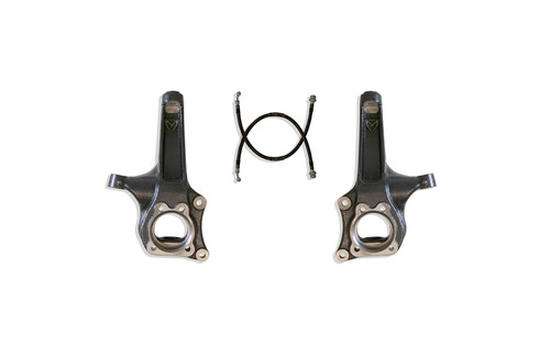 Maxtrac 4" Lift Spindles w/Brake Lines (2015 - 2022 Chevrolet Colorado 2WD / 2015 - 2022 GMC Canyon 2WD) - 700440