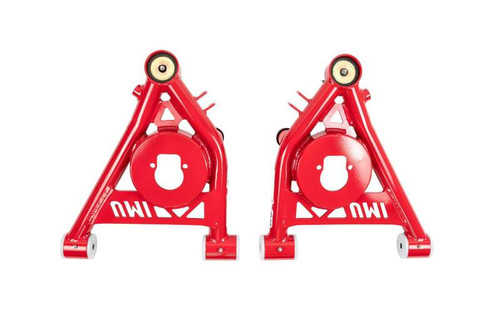 UMI Performance Front Lower A-Arms - Delrin - 1/2" Taller Ball Joints - Red (1978 - 1988 G-Body / 1982 - 2003 S10) - 3032-1-R