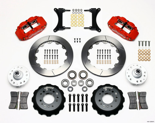 Wilwood Narrow Superlite 6R Big Brake Front Hub Kit - Red (1979 - 1987 G Body) - 140-12298-R