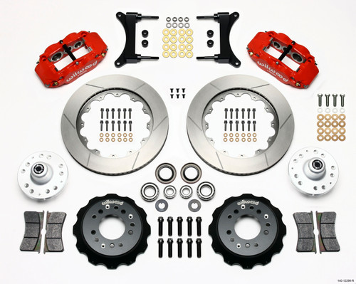 Wilwood Forged Narrow Superlite 6R Big Brake Front Hub Kit - Red (1979 - 1987 G Body) - 140-12299-R