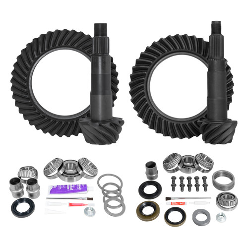 Yukon Rear Ring & Pinion Gear Kit Package - Front & Rear w/Install Kits - 30 Spline/5.29 Ratio (1995 - 2004 Tacoma 4WD / 2000 - 2006 Tundra 4WD) - YGT001-529