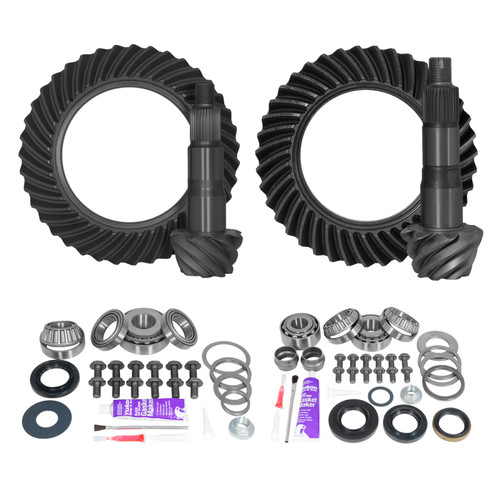 Yukon Gear Ring & Pinion Gear Kit Package - Front & Rear - 10.5"/9R Differential/5.29 Ratio (2007 - 2013 Tundra 4WD / 2015 - 2020 Tundra 4WD) - YGKT007-529