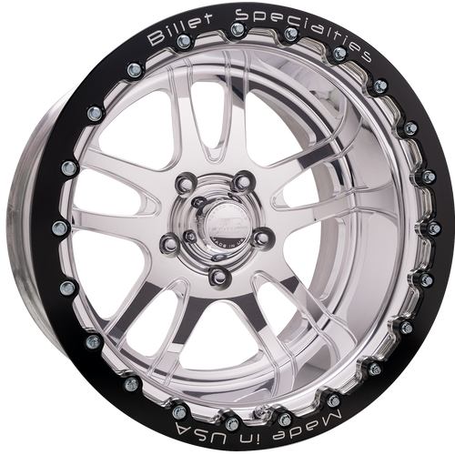 Billet Specialties 17x11 Splitter LT Single Bead Lock Truck Wheel Polished AMC53SB711