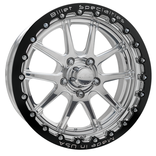 Billet Specialties 17x10 Dynamic LT Single Bead Lock Truck Wheel Polished AMC83SB710