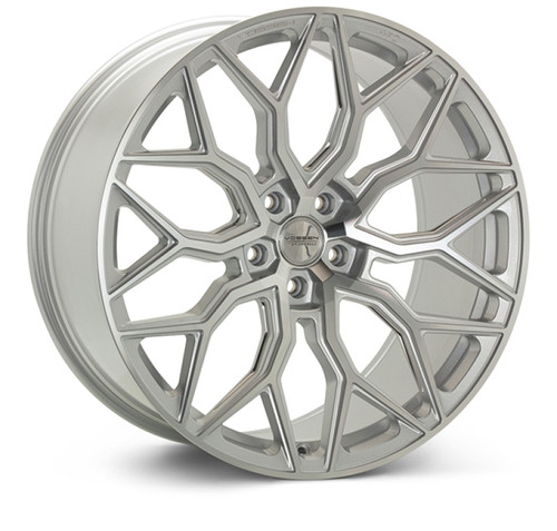 Vossen HF-2 22X10.5 / 5X120 / ET38 / Deep / 72.56 - Silver Polished Wheel - HF2-2B48 Photo - Primary