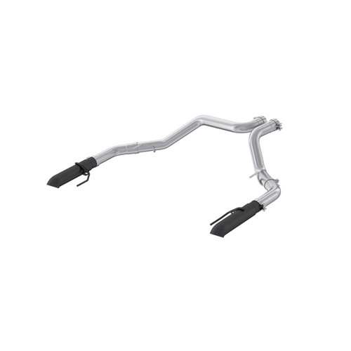 MBRP Armor BLK 3" Axleback Exhaust Street Profile Turndown Exit Black Tips (2022 - 2026 F150 Raptor / Raptor R) S5278BLK