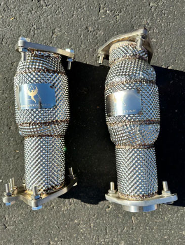 Phoenyx Design Racing Downpipe - 200 Cell Euro 6 Sport High Flow Cat (2020 - 2025 C8 Corvette)