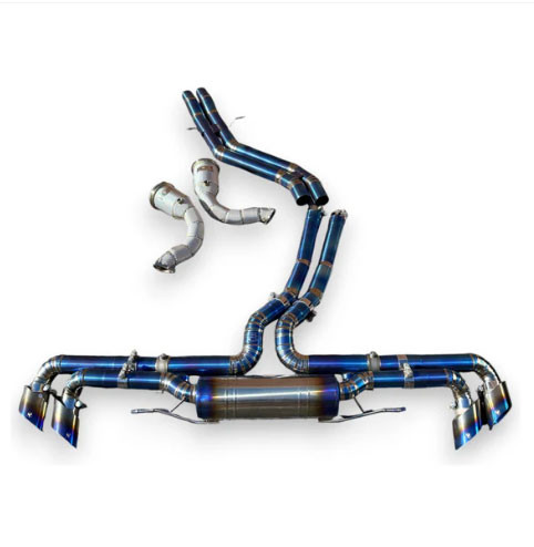 Phoenyx Design Titanium Exhaust System - 2x2 Gloss Carbon Fiber Tips (2018 - 2024 Lamborghini Urus)