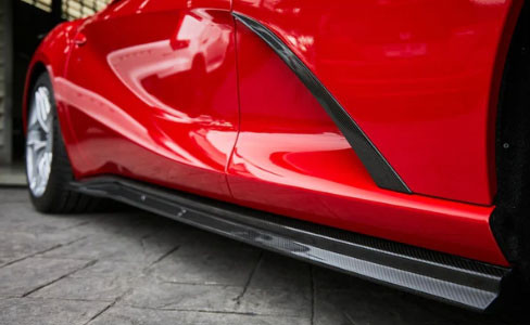 Phoenyx Design Carbon Fiber Front Fender Air Outlet Inserts (2018 - 2025 Ferrari 812)