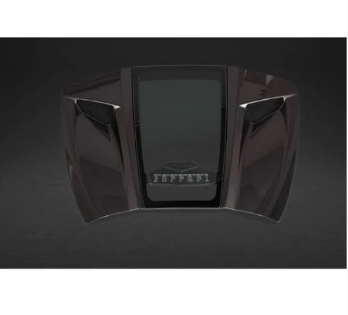 Phoenyx Carbon Fiber Engine Cover Glass Ferrari F8