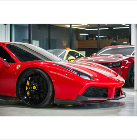 Phoenyx Design Carbon Fiber Front Bumper Splitters Ferrari 488