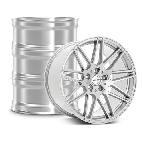 Velgen VF9 Wheel Kit - 20x10 / 20x11 - Gloss Silver (2015 - 2026 Mustang)