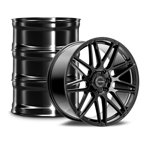 Velgen VFF-9 Wheel Kit - 22x10 - Gloss Black (2015 - 2026 F150)