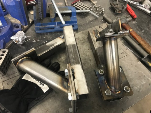 FenFabrication 2JZ 1JZ engine mounts for Fox Body Mustang