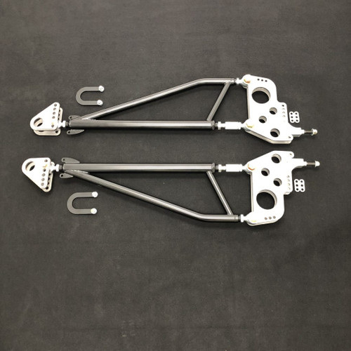 TRZ Motorsports 34 inch HD ladder bar kit with 3.00 inch axle brackets