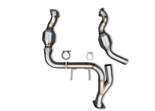 CVF Stainless Steel Catted Downpipes (2024 - 2025 Ford F-150 2.7L EcoBoost) - FF272324CDP-1