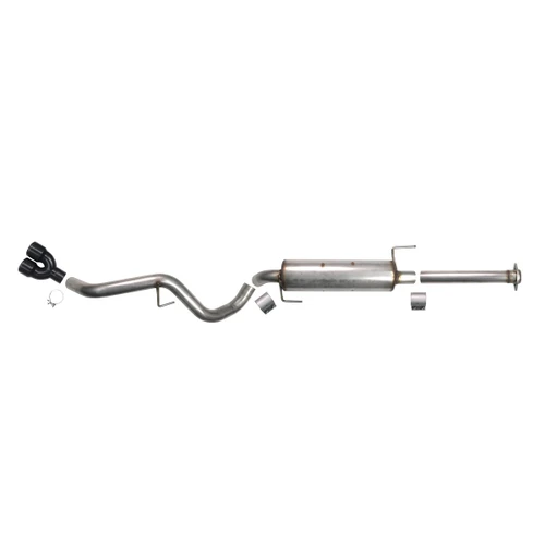 Thermal R&D Catback Exhaust - Single Exit - Dual Tip - Coated (2015 - 2020 F150 Super Crew 6.5ft Bed) B928-C925-CD