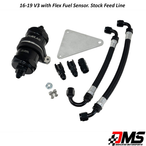 DMS 6 Micron Fuel Filter Kit w/ Stock Feed Line (2016 - 2019 CTS-V) 76108000157