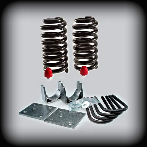 DJM Suspension Complete Lowering Kit w/ Shocks - 3" Front & 5" Rear (1968 - 1972 C10 - 2.25" Wide Leaf Springs) DJM1012-3/5