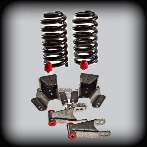 DJM Suspension Complete Lowering Kit w/ Shocks & Coil Springs - 2" Front & 4" Rear (1973 - 1987 C10) DJM1120-2/4