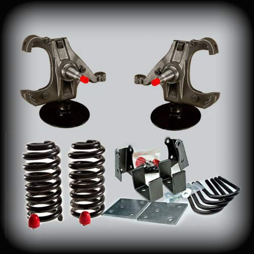 DJM Suspension Complete Lowering Kit w/ Shocks - 5" Front & 5" Rear (1973 - 1987 C10 - 1.00" Rotor) DJM2045L-5/5 LTD (1 rotor)