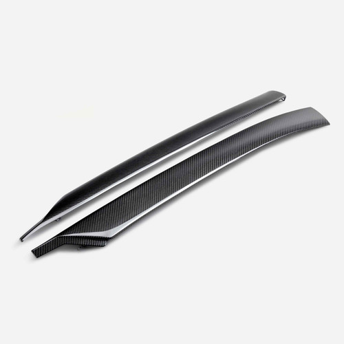 Anderson Composites Carbon Fiber Pillar Cover Replacements (2020 - 2026 Corvette C8) AC-PB20CHC8