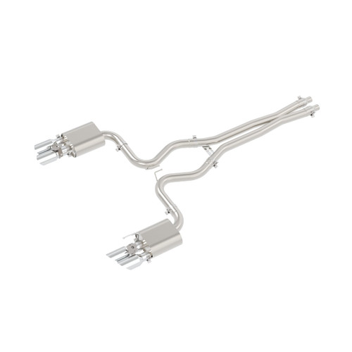 PPE Power Catback Active Exhaust Raw Finish (2018 - 2023 Mustang GT) 317660030