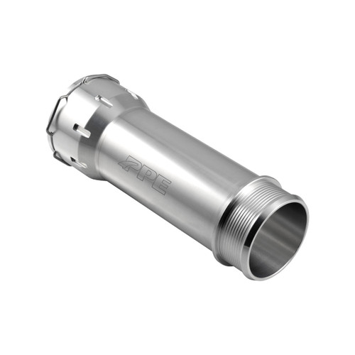 PPE Power Turbo Resonator Delete Fully CNC Machined - Raw Finish (2020 - 2026 GM 3.0L Duramax) 115020400