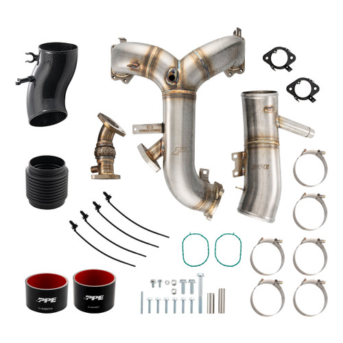 PPE Power Zilla Intake Manifold and Turbo Inlet Kit Raw Finish (2015 - 2016 Powerstroke 6.7L) 315053000