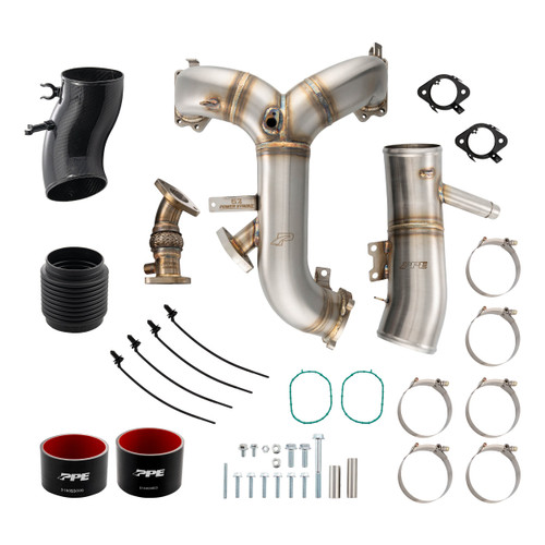 PPE Power Zilla Intake Manifold and Turbo Inlet Kit Brushed Finish (2015 - 2016 Powerstroke 6.7L) 315053010