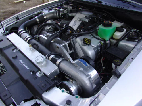 ProCharger P-1SC supercharger system for 2001 Mustang Bullitt 4.6L intercooled setup
