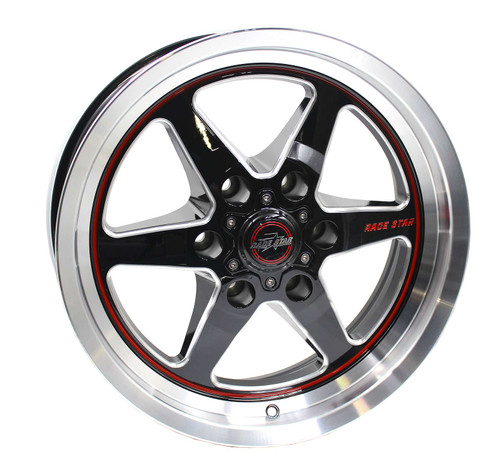 Race Star 17x7 93 Truck Star Wheel Black / Machined (2000 - 2020 Ford F-150) 93-770747BM