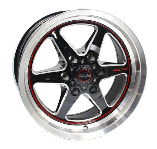 Race Star 17x9.5 93 Truck Star Wheel 6.18 BS Black / Machined Ford 93-795752BM