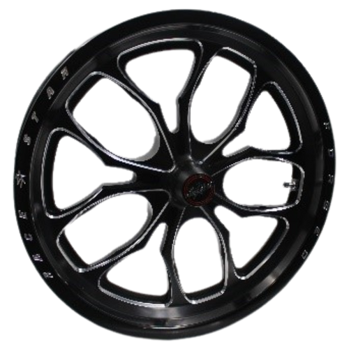 Race Star 15x3.50 64 Pro Forged Wicked Spindle Mount Anglia Wheel Black Anodized / Machined 64-53500172AB