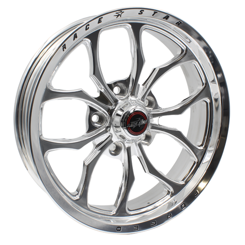 Race Star 17x4.50 64 Pro Forged Wicked Lug Mount Wheel 1.25BS Polished Ford 64-74553122P
