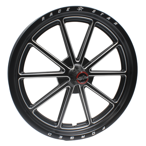 Race Star 65 Pro Forged Stryker 17x2.40 Wheel - 1.13 BS - Black Anodized / Machined (Spindle Mount - Anglia) 65-72400112AB