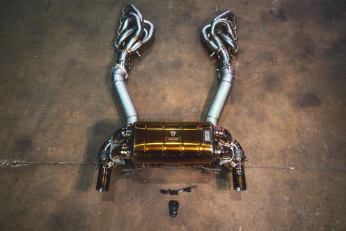 Valvetronic Valved Sport Exhaust System w/ Race Free Flow Front Pipes & Headers - Stainless Steel (2007 - 2009 Ferrari F430 Scuderia / 2009 - 2010 Ferrari F430 Scuderia 16M) FER.SCUD.VSES.FFH.TI