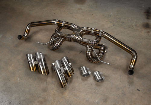 Valvetronic True F1 Non-Valved Sport Exhaust System - Titanium (2015 - 2020 Lamborghini Huracan LP-580 / LP-610) LAM.HUR.F1.TI