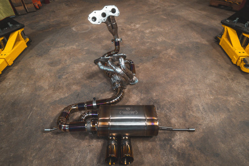 Valvetronic Valved Sport Exhaust System w/ Race Free Flow Headers - Titanium (2010 - 2021 Lotus Evora) LOT.EVOR.VSES.FFH.TI