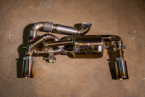 Valvetronic Valved Sport Exhaust System w/ Free Flow Front Section - Titanium (2022 - 2027 Lotus Emira 2.0L Turbo i4) LOT.EMIR.I4.VSES.FF.TI