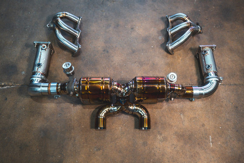 Valvetronic Valved Sport Exhaust System - Titanium (2016 - 2019 Porsche 991.2 Carrera 3.0TT) POR.991.2.VSES.FFH.TI