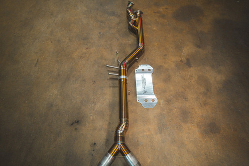 Valvetronic Equal Length Midpipe - Titanium (2020 - 2025 BMW G80 M3 / G82 M4) BMW.G8X.M3.MP.TI