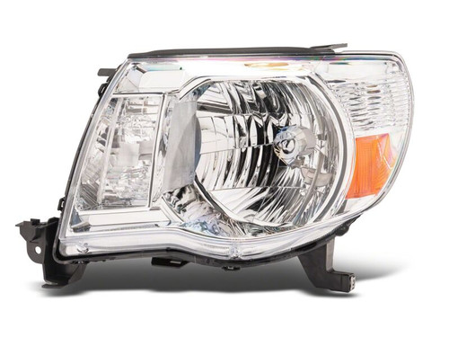 Raxiom 05-11 Toyota Tacoma Axial Series OE Replacement Headlights- Chrome Housing- Clear Lens - TT26259 Photo - Primary