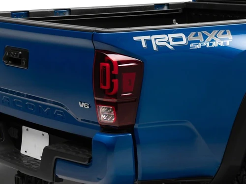Raxiom 16-23 Toyota Tacoma XW Series Sequential LED Tail Lights- Black Housing- Red Lens - TT30332 Photo - Primary