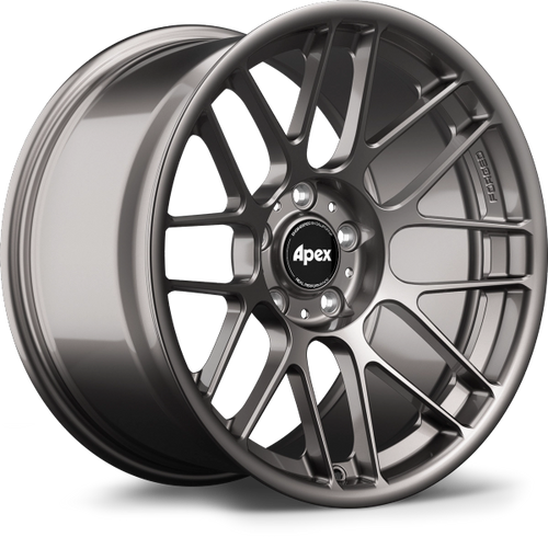 Apex ARC-8RT 18x10 forged BMW wheel in Anthracite with 5x120 bolt pattern