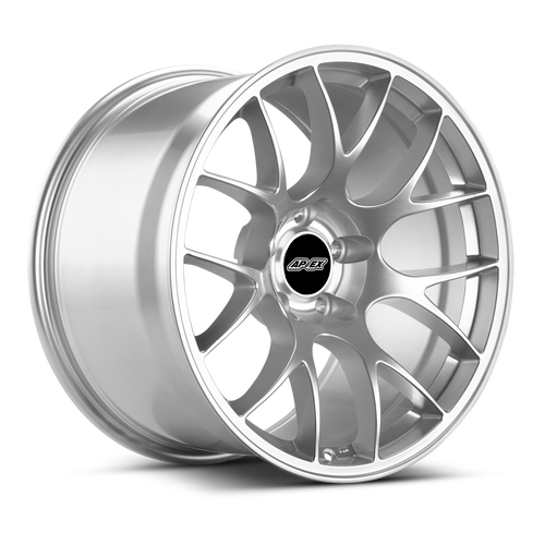 Apex EC-7 18x11 Race Silver flow-formed wheel for BMW with 5x120 bolt pattern and ET25 offset