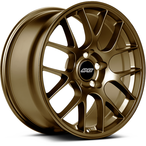 Apex EC-7 18x11 Satin Bronze flow-formed wheel for Corvette with 5x120.65 bolt pattern and ET57 offset