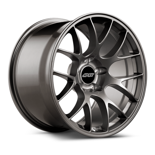 Apex EC-7 18x9.5 Anthracite flow-formed wheel for Ford Mustang with 5x114.3 bolt pattern and ET22 offset