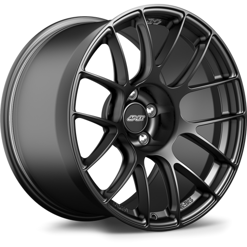 Apex EC-7RS 19x11 forged wheel in Satin Black with 5x120 bolt pattern and ET9 offset for Chevrolet applications
